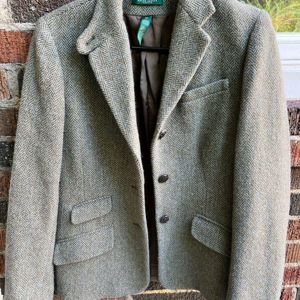 Ralph Lauren Green and Brown Blazer